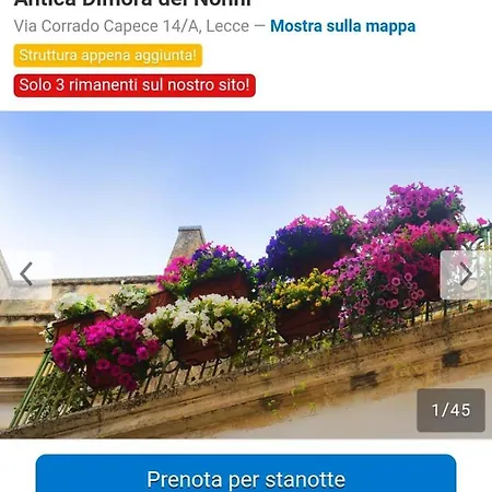 Frühstückspension Antica Dimora Dei Nonni Lecce